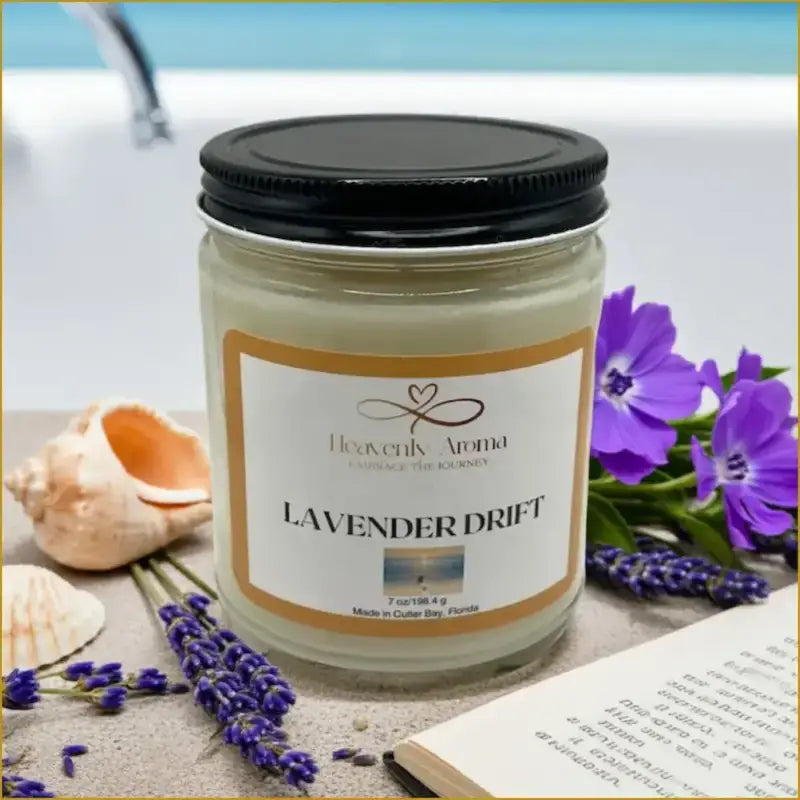 Lavender Drift 7 oz Candle – A Serene Escape Awaits! - Heavenly Aroma