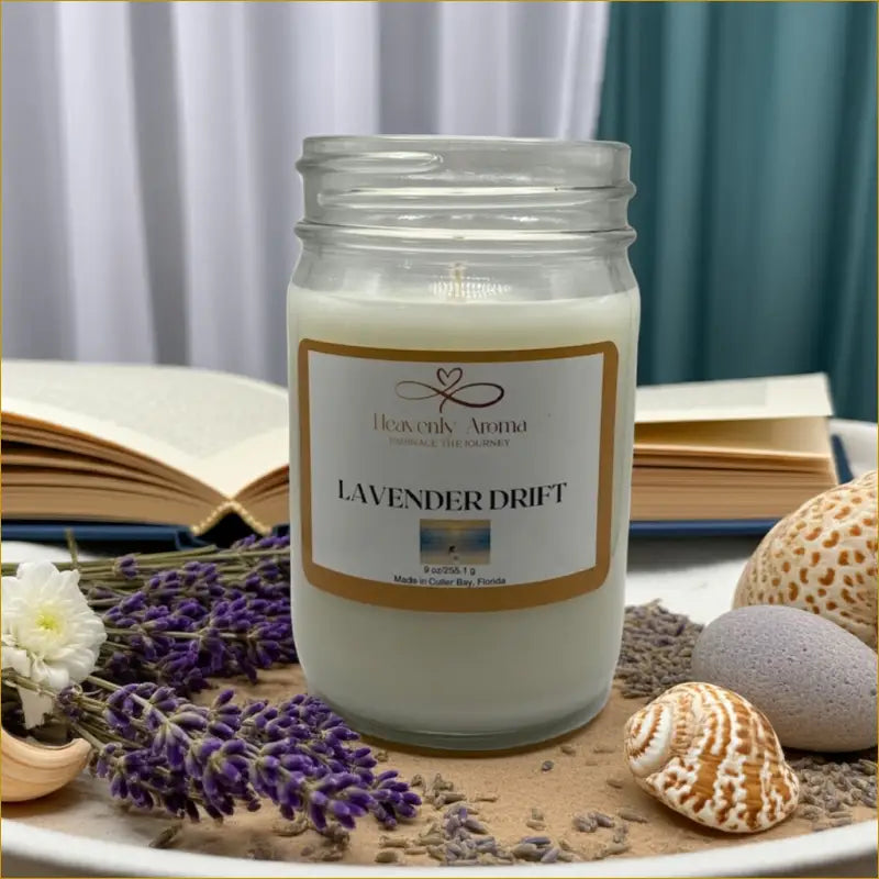 Lavender Drift 9 oz Candle – A Serene Escape Awaits! - Heavenly Aroma