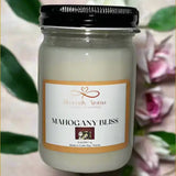 Mahogany Bliss 9 oz Candle – Sophisticated Calm in a Jar - Heavenly Aroma
