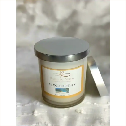 Montego Bay Soy Candle with Tropical Coconut & Bamboo Scent - Heavenly Aroma