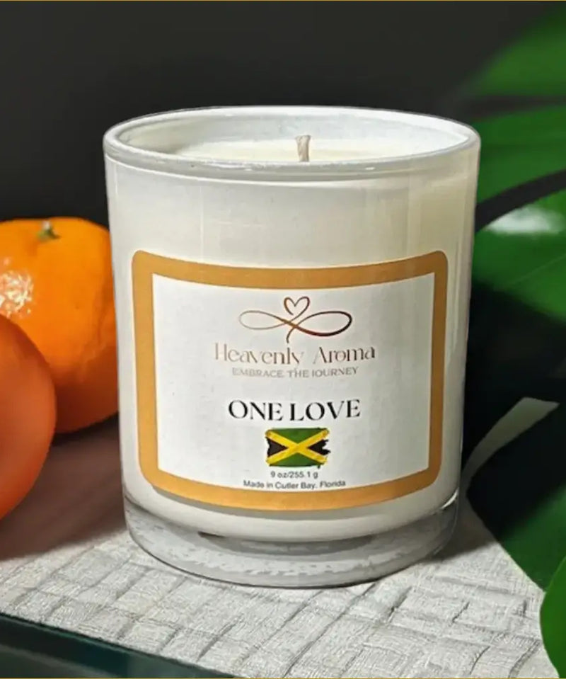 One Love – 9 oz Candle | A Tropical Escape in Full Flame - Heavenly Aroma