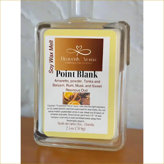 Point Blank Soy Wax Melt with Oud and Tonka for Cozy Comfort - Heavenly Aroma