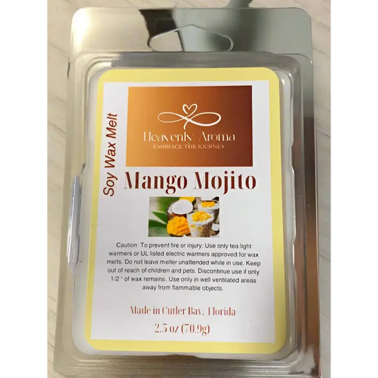 Wax Melts: Mango Mojito 2.5 oz  - Island Getaway - Heavenly Aroma